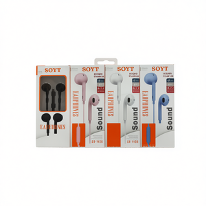 Auricolari Soyt con microfono, suono stereo, cuffie in-ear, confezione da 12 pezzi - Product Image 2