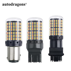 Ampoule CANBUS sans erreur 3014 168smd 1157 Bay15d T20 7443 T25 3157, double couleur, clignotant et feu stop, pour voiture - Product Image 1