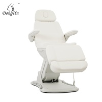 Fauteuil d'examen de beauté professionnel moderne, lit de massage facial électrique avec fonction inclinable, pour salon, spa, chambre, en métal