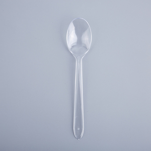 Cuillères et fourchettes en plastique transparent jetables pour Restaurant de mariage, poids lourd <span class=keywords><strong>PS</strong></span> 5g - Product Image 4