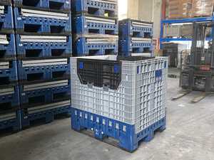 Flc1200-1020L 1200x1000x1200 <span class=keywords><strong>conteneur</strong></span> HDPE pliable, fourre-tout de Transport boîtes à <span class=keywords><strong>palette</strong></span> en <span class=keywords><strong>plastique</strong></span> Durable <span class=keywords><strong>1000</strong></span> <span class=keywords><strong>litres</strong></span> - Product Image 2