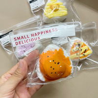 Mainan Remas Bola Nasi Silikon Kecil Lucu Simulasi Makanan Super Lembut Penghilang Stres Kreatif Hadiah Unik untuk Anak-anak