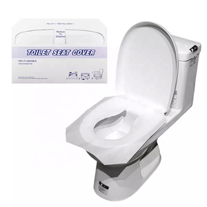Protège-sièges de toilettes jetables en papier pour salle de bain, hygiéniques et jetables - Product Image 3