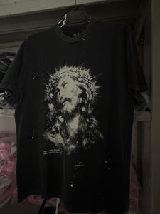 T-shirt Jin Zhi Yuan con cappuccio, logo di Gesù riflettente, tessuto intrecciato, design cromato che si illumina al buio, traspirante, <span class=keywords><strong>abbigliamento</strong></span> hip hop da <span class=keywords><strong>uomo</strong></span> - Product Image 2