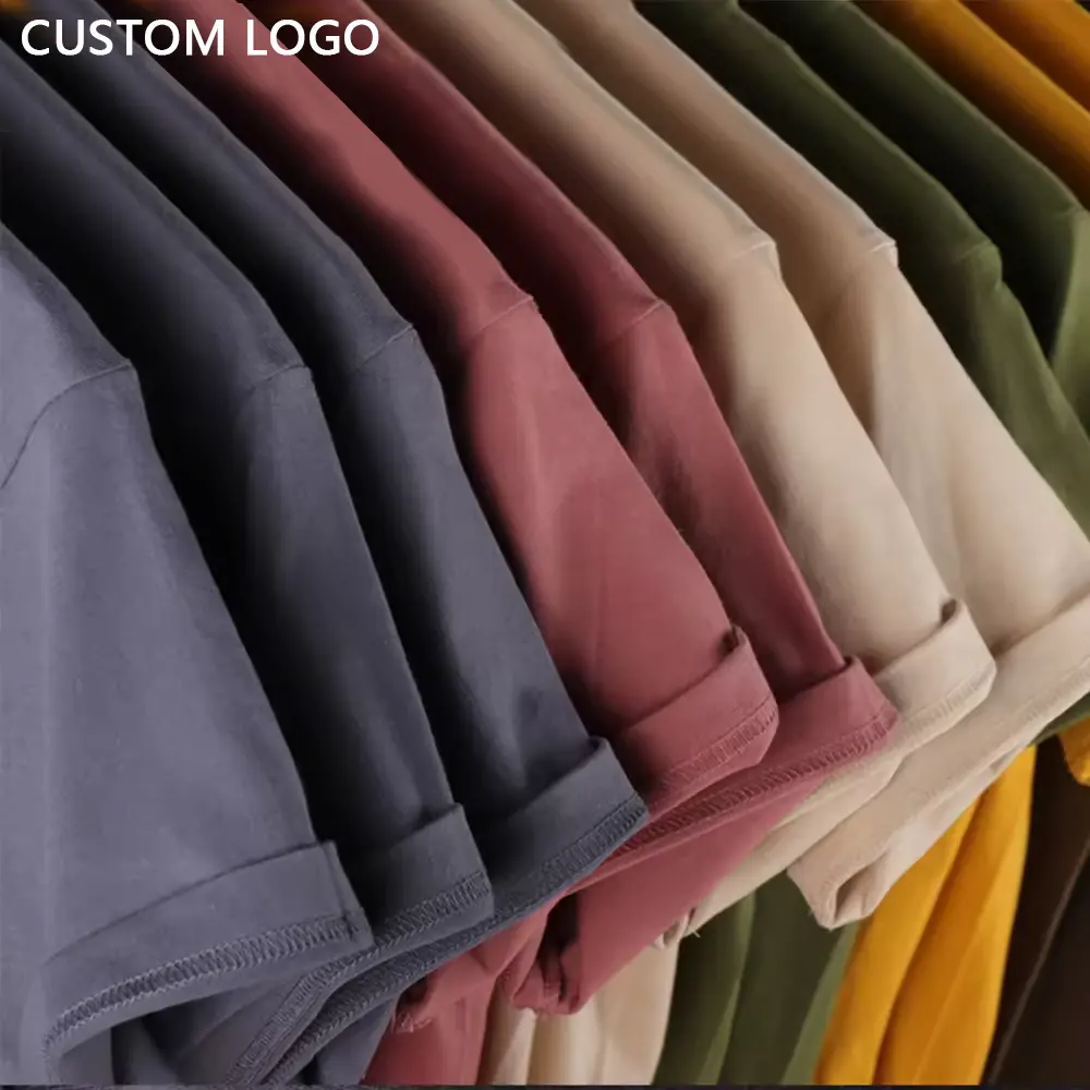 men t shirt manufacturer 100% Cotton unisex graphic screen print heavyweight oversized streetwear blank Custom t shirt for men