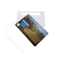 Étiquette de bagage NFC en plastique, suivi des bagages à l'aéroport, impression de code QR, étiquette de bagage NFC personnalisée