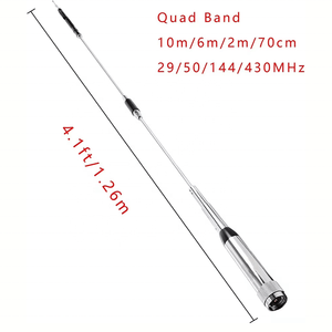 Antenne radio mobile quadri-bande CR8900 10m/6m/2m/70cm 29/50/144/430MHz Antenne mobile multibande - Product Image 2