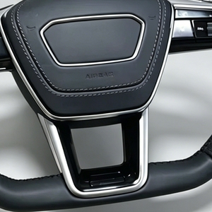 Volante Deportivo de Carreras de Fibra de Carbono con Cuero Perforado, Reemplazo Mejorado para Audi A3 A4 A5 A6 A8 R8 TT Q3 Q5 Q7 Q8 B9 - Product Image 4