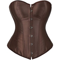 Corset amincissant pour femme, soutien dorsal, correction de posture, bustier en satin à lacets, avec baleines – Grande Vente