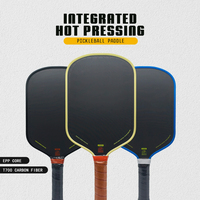Nouvelle pagaie de pickleball de 5e génération avec noyau en mousse EVA+EPP, épaisseur 16 mm, surface en fibre de carbone Toray, super haute friction