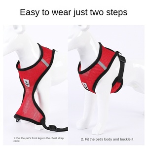 <span class=keywords><strong>Harness</strong></span> Anjing Kecil Ramah Lingkungan dari Poliester Padat dengan Tali Dada Reflektif dan Dekorasi Pita untuk Anjing dan Kucing - Product Image 2