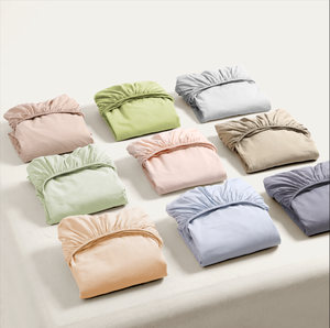 Draps-housses de chambre à coucher en gros de l'usine chinoise, literie bon marché, couleur unie, doux, 1 pièce, taille King Queen - Product Image 2