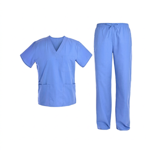 Unisex Professional <b>Doctors</b> Spa Uniform Scrubs Suits Polyester/Cotton Woven Custom Logo Seamless Fusing Medical <b>Set</b> Aprons - Product Image 1