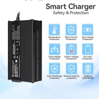 Pengisi Daya Cepat SCP OTP 48V/14A 60V/11A 72V/9A Lithium Li-Ion untuk Golf Cart, E-Scooter, Forklift, E-Bike, AGV, dan Aksesorisnya