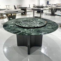 Moderner großer blumen grüner Luxus-Esstisch Runde Massivholz beine 2-Sitzer High-End Feel Home Wohnzimmer