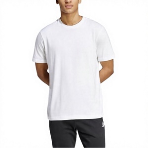 Mens Blank <b>White</b> T-Shirt | Short Sleeve Crew Neck Casual 100% Polyester Eco-Friendly Basic <b>Tee</b> for Everyday Wear XS - Product Image 2