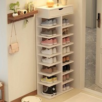 Nouveau modèle 2026 : Étagère à chaussures en bois multicouche, élégante, pour la maison, les locations et les entrées étroites
