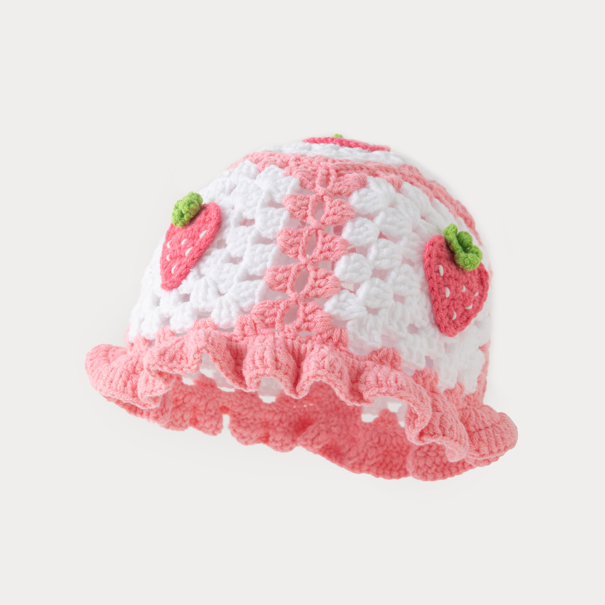 Pink and white strawberry style