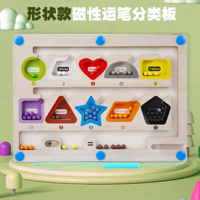 Tableau de classification magnétique pour stylos de formes.