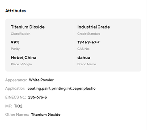 ไทเทเนียมไดออกไซด์นาโนสเกล ความบริสุทธิ์ 99% CAS 13463-67-7 เม็ดสีอเนกประสงค์ ป้องกันรังสียูวี วัตถุดิบอุตสาหกรรม cas13463-67-7 - Product Image 6