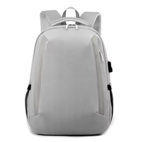 Sac à dos pour ordinateur portable en nylon élégant et de haute qualité, imperméable, résistant à l'usure, avec port de chargement USB, idéal pour les étudiants et les voyages quotidiens