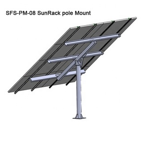 Pannello solare rotante staffa di montaggio a terra a montaggio singolo prodotto generato energia pannello solare palo staffe di montaggio - Product Image 2
