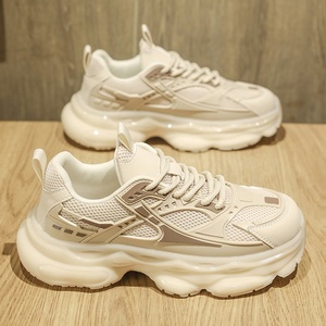 Zapatos Deportivos de Moda para Hombre, Transpirables, Ligeros, con Cordones, a Rayas, con Plataforma, Antideslizantes, Blancos, para Correr - Product Image 4
