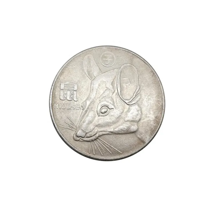 2021 Year Rat Commemorative Coin Zodiac Chinese Collectible Souvenir Coin