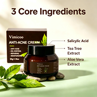 Crème Visage Anti-Acné Marque Blanche pour Peaux Grasses – Produits Cosmétiques à l'Acide Salicylique Hydratant et Réparateur