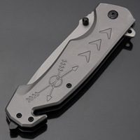 Vente chaude HK FB083 Lame En Acier Inoxydable Couteau Pliant Poignée En Aluminium Survie En Plein Air Multi-Fonctionnel pour Camping DIY OEM 1