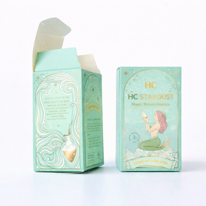 Boîte à parfum pliante sur mesure avec gaufrage et fermeture à rabat pour la vente au détail, les boutiques et la vente en gros - Product Image 4