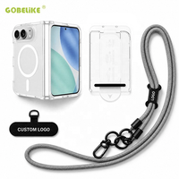 Vente en gros de coques pour iPhone 3 en 1, ensemble de protection d'écran et de cordon, coque magnétique transparente, verre trempé HD