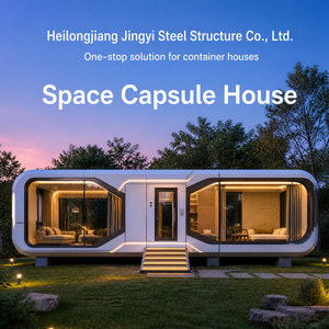 Casa Prefabbricata Completamente Arredata da 2 a 3 Camere da Letto, Casa Container Moderna di Lusso Accessibile, Casa Capsula Spaziale - Product Image 1
