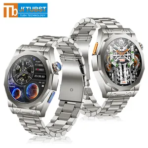 Jam tangan cerdas Z83 Max 2024 ", jam tangan bulat 1.52 Reloj, layar AMOLED, tiga pita berbeda, pengisian daya nirkabel Z83max