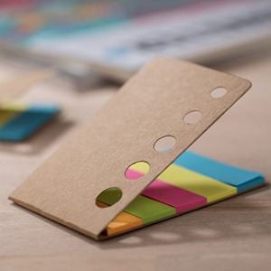 Bloc de Notas Adhesivas Portátil con Logotipo Personalizado, Tamaño de Bolsillo, Cubierta de Papel Kraft, Marcadores de Páginas de Colores para Regalos de Bienvenida - Product Image 6