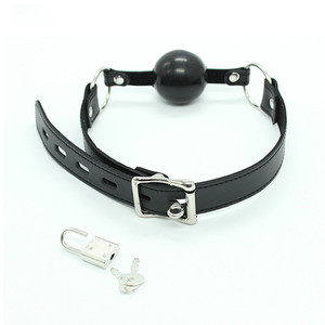 <span class=keywords><strong>BDSM</strong></span> Adulte <span class=keywords><strong>Erotica</strong></span> Boules De Dilatation Orale Bouche Gag Réglable Sangles En Cuir Bondage Sex Toys - Product Image 2