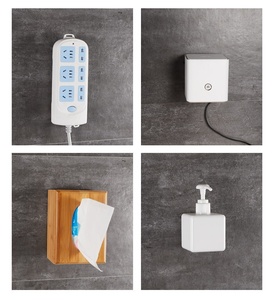 Multifunctional Bathroom Kitchen Strong Adhesive <strong>Wall</strong> <strong>Hooks</strong> Double-sided Traceless Sticker <strong>Hook</strong> for Mounting Sockets and Routers - Product Image 6