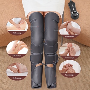 Masseur de jambes à compression d'air multifonctionnel, thérapie thermique automatique, pression d'air pour les mollets et les cuisses, pour la relaxation - Product Image 6