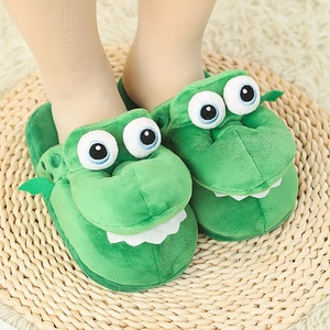 Chaussons d'hiver en coton, modèle crocodile ouvert à la bouche, et chaussons dinosaure dansants en coton - Product Image 4