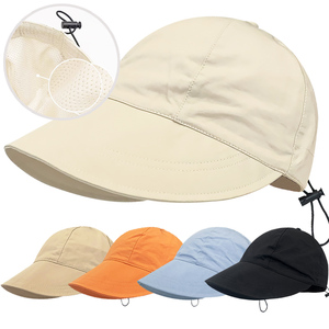 Shopify Sourcing Agent 2024 <b>Women</b> <b>Summer</b> Wide Brim UV Protection Sun <b>Hats</b> Foldable Adjustable Outdoor Beach Bucket <b>Hat</b> - Product Image 1