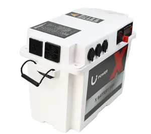 Pengisi 18650 Otomotif 12V Ip65 Abs Inverter dan Kotak Baterai dengan USB DC AC Port Laut