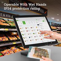 Moniteur tactile POS OEM 19 pouces 4:3, écran LCD 1280x1024, écran capacitif, USB, robuste