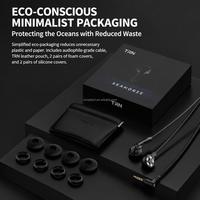 Earbud TRN Seahorse In-Ear dengan Peredam Kebisingan Aktif, Pas di Telinga, Isolasi Suara, Headphone Akustik untuk Musisi dan Vokal