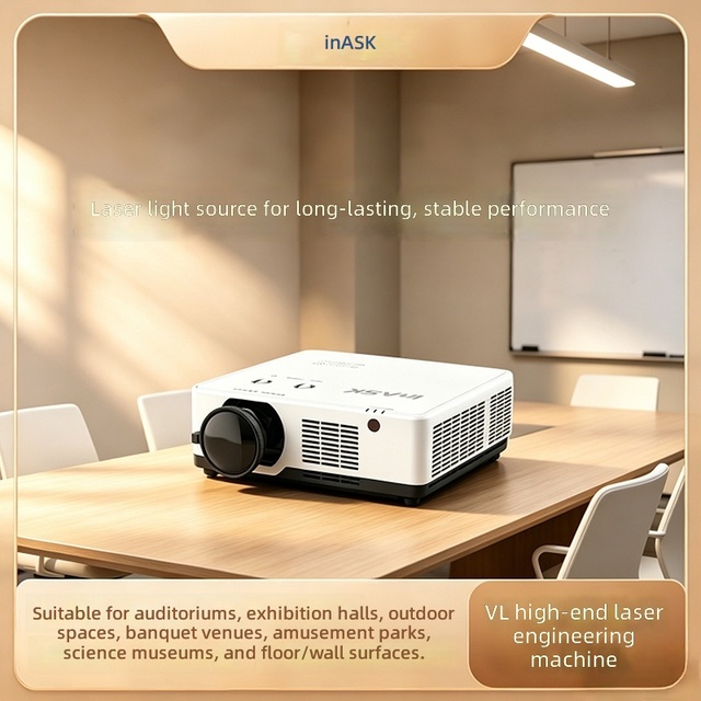 VLU653  Laser Projector for Business&Education   Built-In Speakers 6500-7000 Lumens Laser Video Projector
