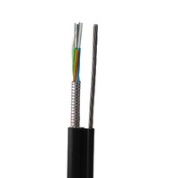 Fibra óptica 1-12 Núcleo Modo único Cable de fibra para exteriores GYXTC8S Cable de fibra óptica 1km Precio