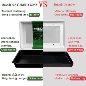 Plateaux de coupe hydroponique pour la récolte du Pollen des bourgeons avec outils de tamisage à sec - Product Image 5