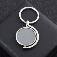 Porte-clés en alliage de zinc double face, gravure de logo d'entreprise, pendentif avec code QR, idéal pour les cadeaux d'affaires et la promotion - Vente chaude