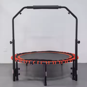 Zoshine Petit <span class=keywords><strong>trampoline</strong></span> adulte pour une utilisation en intérieur avec des ressorts à rebond élevé Équipement d'exercice de fitness facile à ranger - Product Image 1