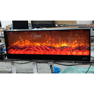 Perapian Dinding Listrik Desain Modern untuk Interior, Baja, Kontrol Jarak Jauh, Lampu LED, Efek Api, Dekorasi Ruang Tamu - Product Image 2