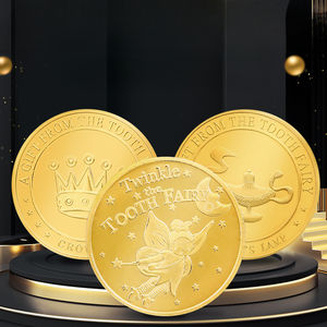 Moneda Conmemorativa de la Hada de los Dientes, Moneda de Oro Brillante para Niños, Insignia de la Suerte, Ángel de Latón de Doble Cara, Recuerdo, Regalo para Niños - Product Image 2